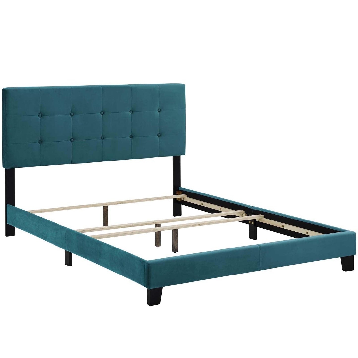 Modway Amira Queen Performance Velvet Bed FredCo