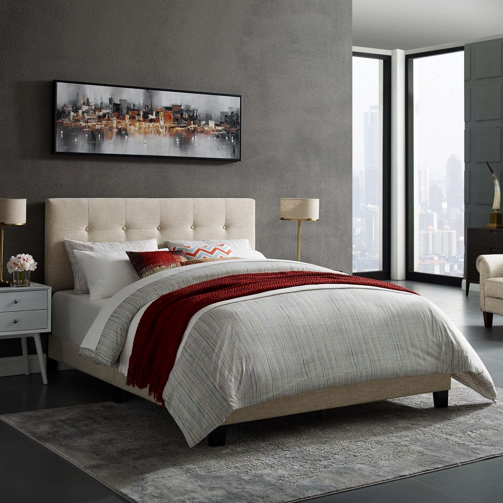 Modway Amira Queen Upholstered Fabric Bed FredCo