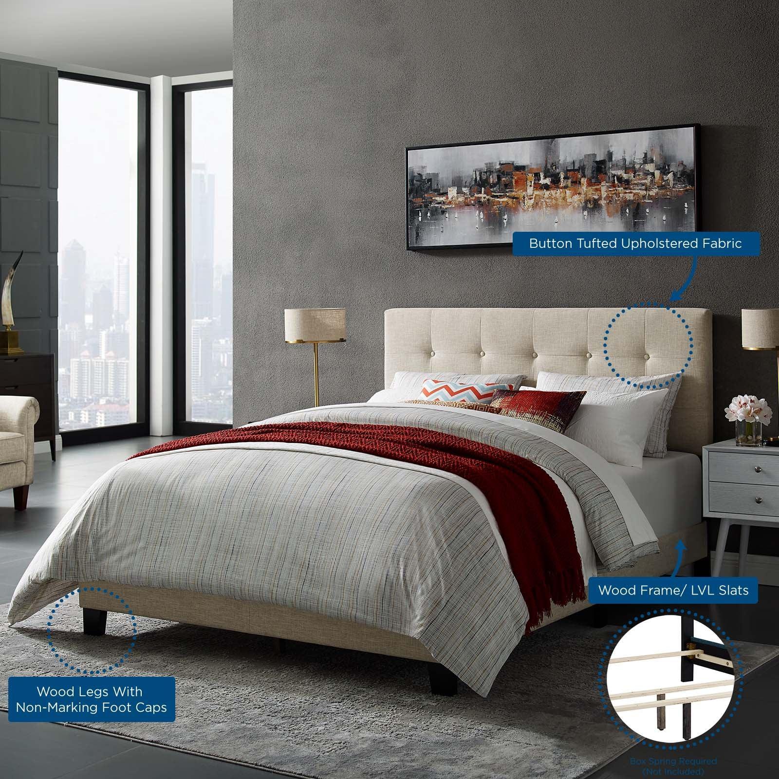 Modway Amira Queen Upholstered Fabric Bed FredCo