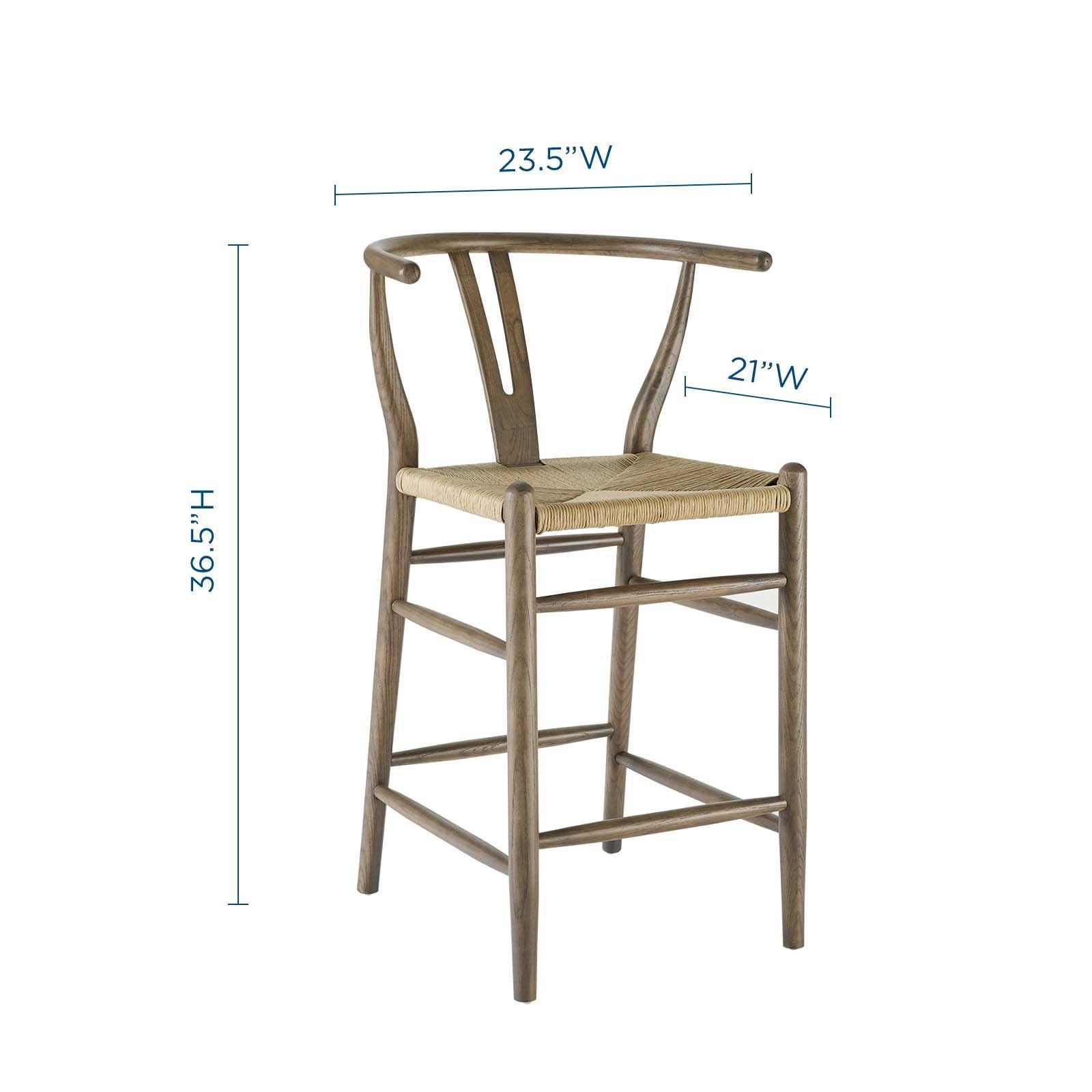 Modway Amish Wood Counter Stool FredCo