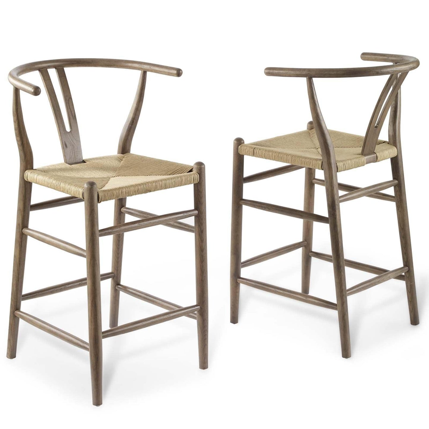 Modway Amish Wood Counter Stool Set of 2 FredCo