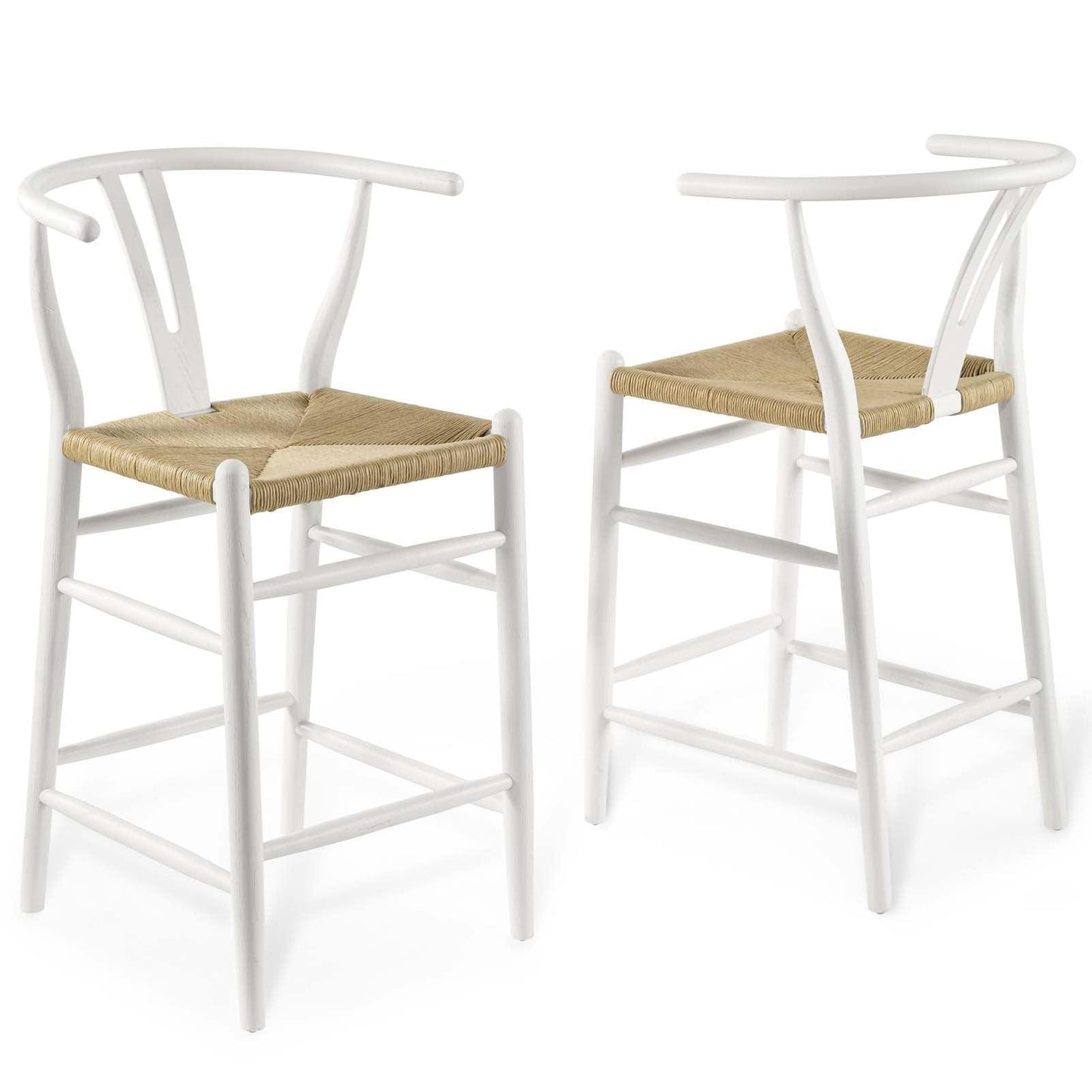 Modway Amish Wood Counter Stool Set of 2 FredCo