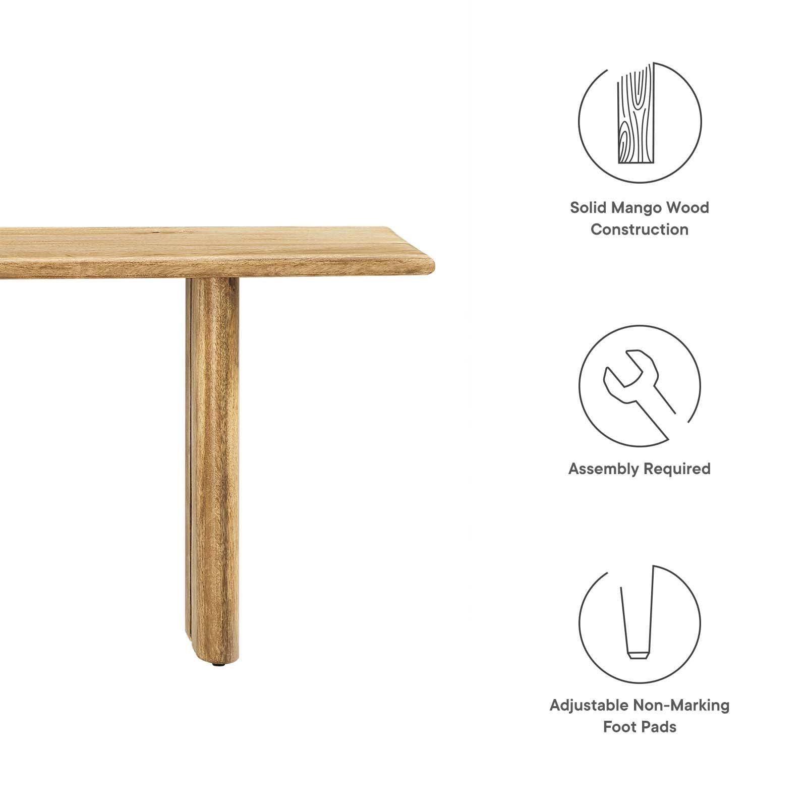 Modway Amistad 58" Wood Bench, EEI-6344 FredCo