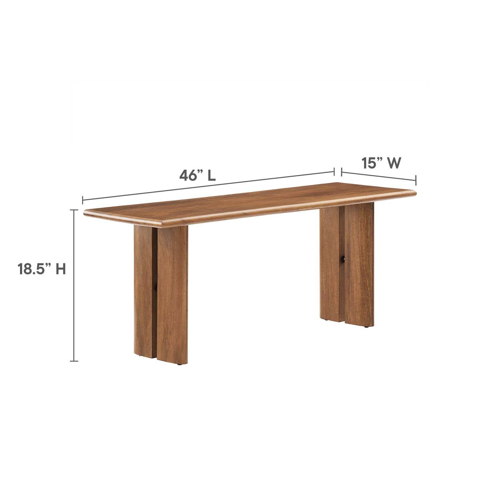Modway Amistad 60" Wood Dining Table and Bench Set, EEI-6690 FredCo