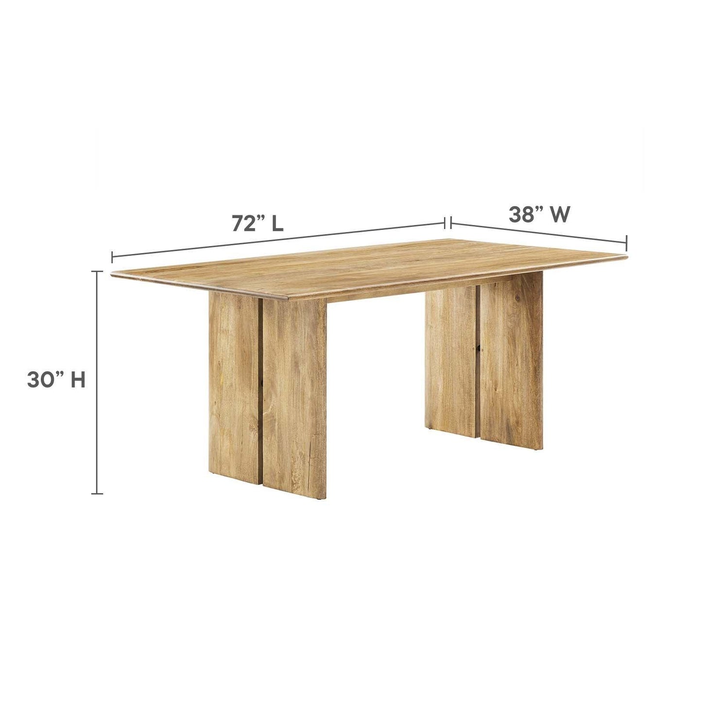 Modway Amistad 72" Dining Table, EEI-6339 FredCo