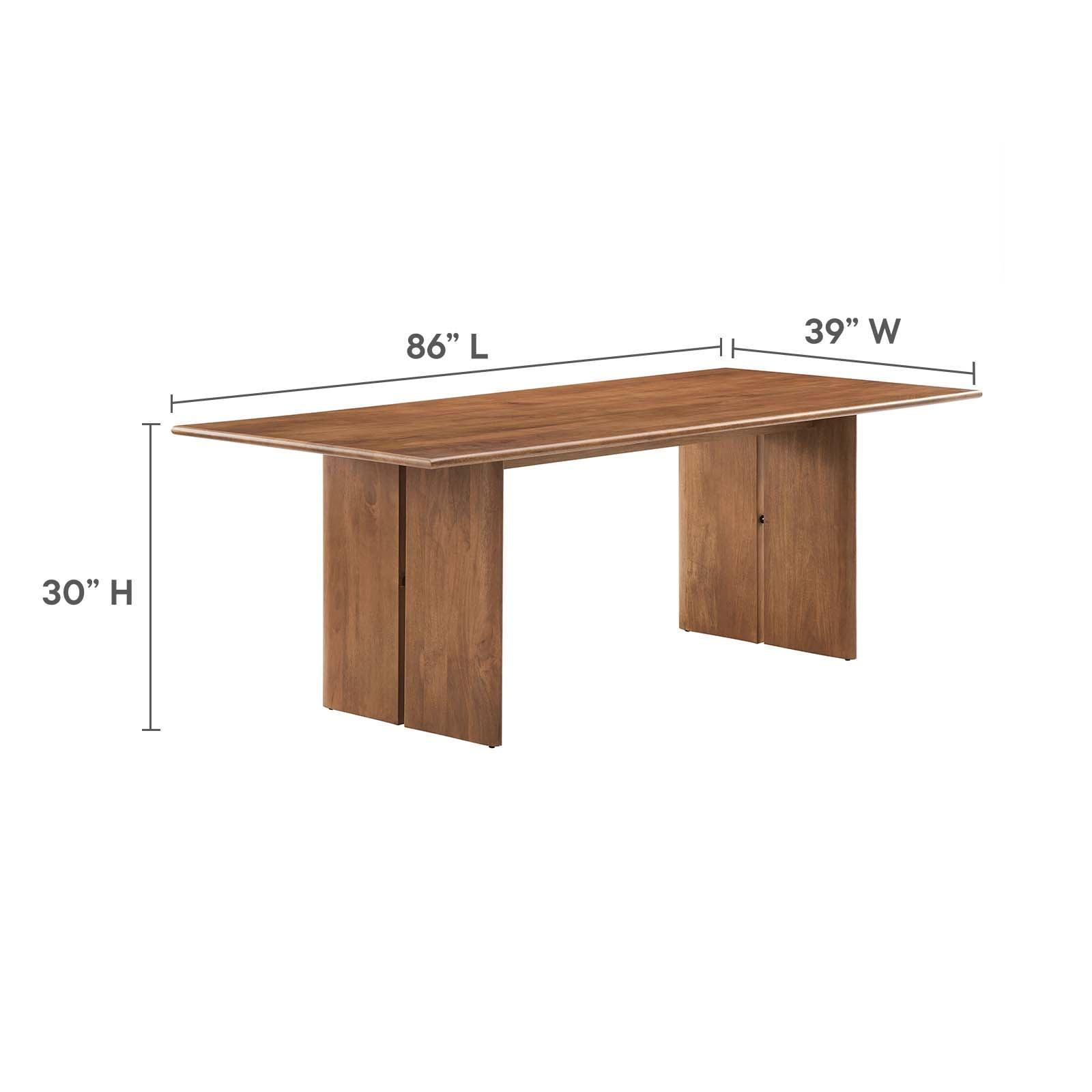 Modway Amistad 86" Wood Dining Table and Bench Set, EEI-6560 FredCo