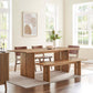 Modway Amistad 86" Wood Dining Table and Bench Set, EEI-6560 FredCo