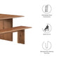 Modway Amistad 86" Wood Dining Table and Bench Set, EEI-6560 FredCo
