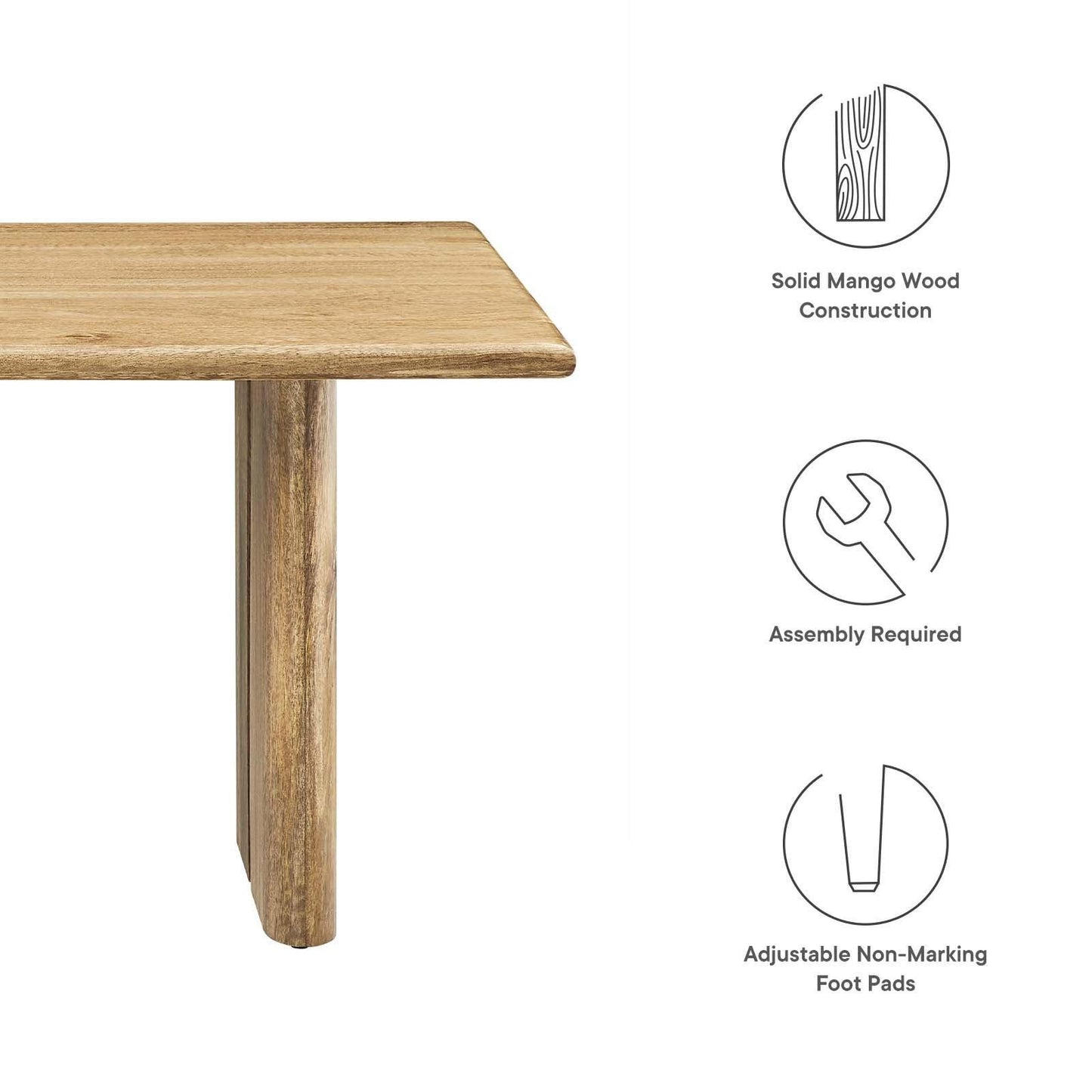 Modway Amistad Wood Coffee Table, EEI-6341 FredCo