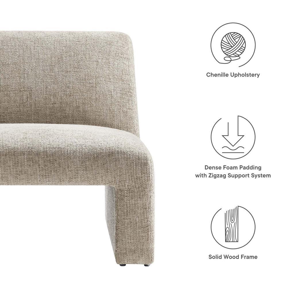 Modway Amita Chenille Upholstered Accent Chair FredCo