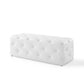 Modway Amour 48" Tufted Button Entryway Faux Leather Bench FredCo