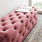 Modway Amour 60" Tufted Button Entryway Performance Velvet Bench FredCo