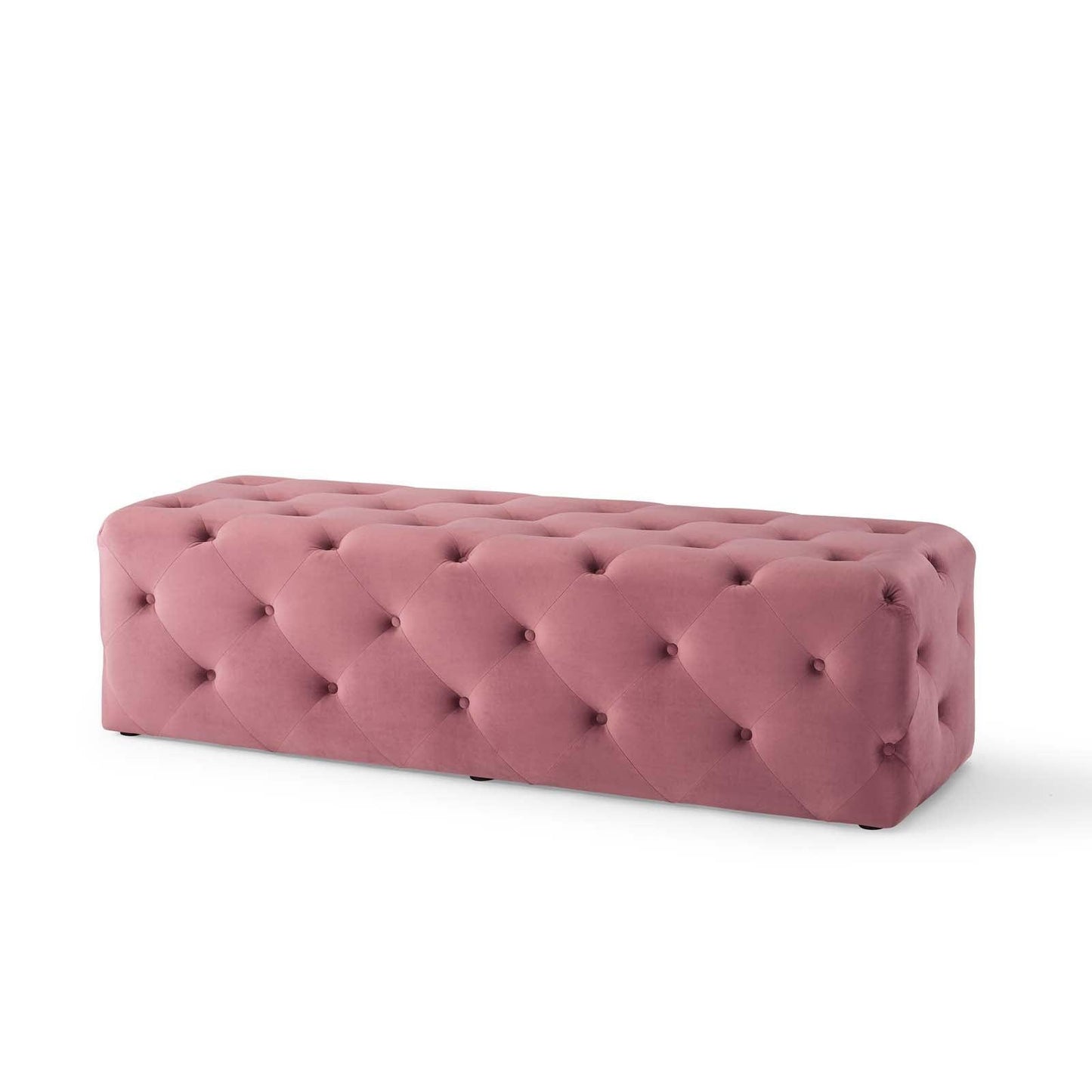 Modway Amour 60" Tufted Button Entryway Performance Velvet Bench FredCo