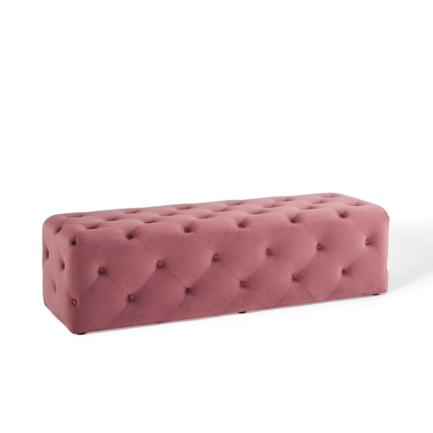 Modway Amour 60" Tufted Button Entryway Performance Velvet Bench FredCo