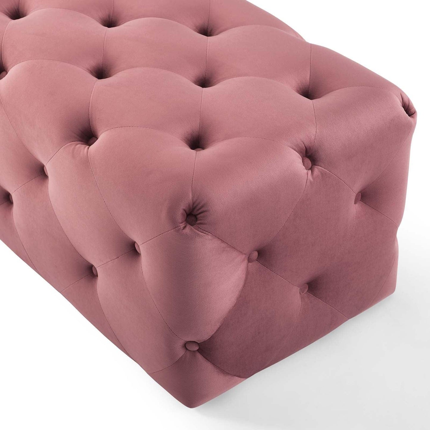 Modway Amour 60" Tufted Button Entryway Performance Velvet Bench FredCo