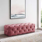 Modway Amour 60" Tufted Button Entryway Performance Velvet Bench FredCo