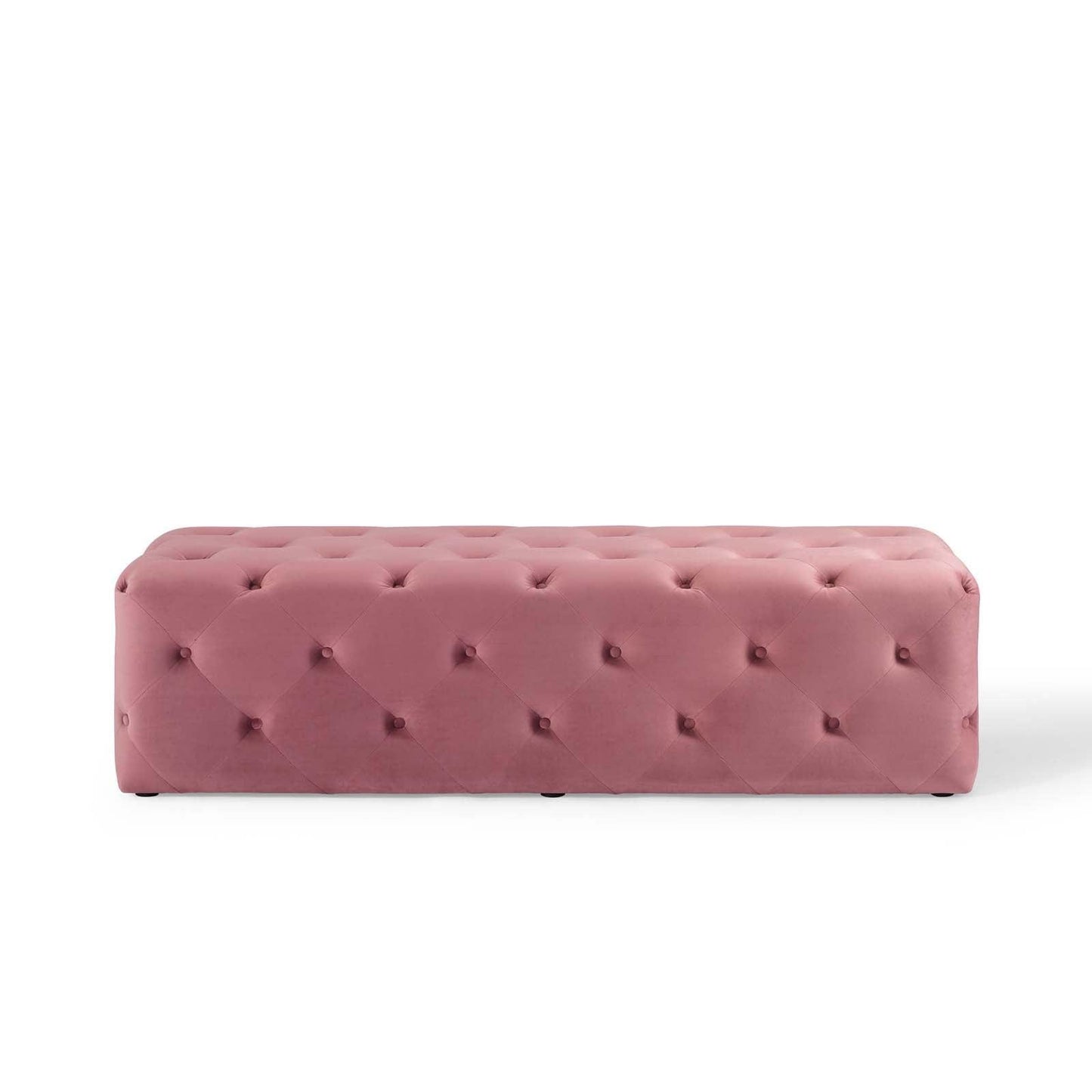 Modway Amour 60" Tufted Button Entryway Performance Velvet Bench FredCo