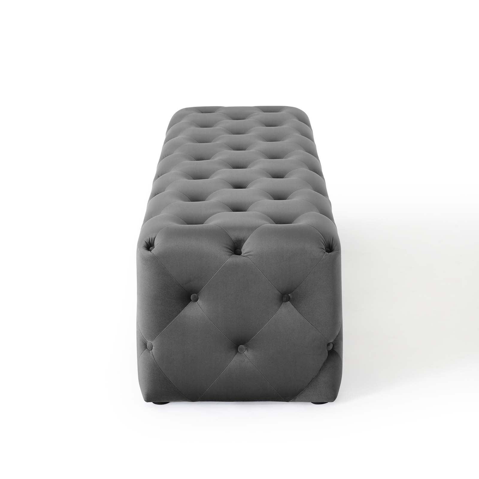 Modway Amour 72" Tufted Button Entryway Performance Velvet Bench FredCo