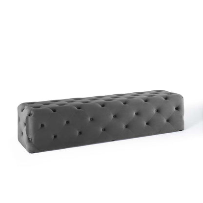 Modway Amour 72" Tufted Button Entryway Performance Velvet Bench FredCo