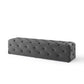 Modway Amour 72" Tufted Button Entryway Performance Velvet Bench FredCo