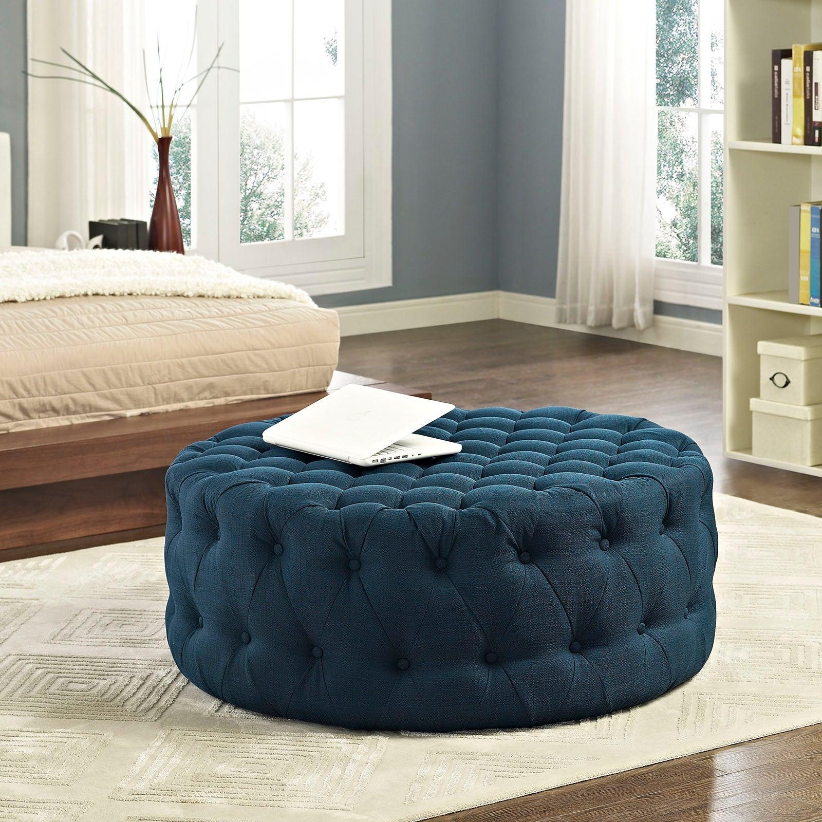 Modway Amour Upholstered Fabric Ottoman FredCo