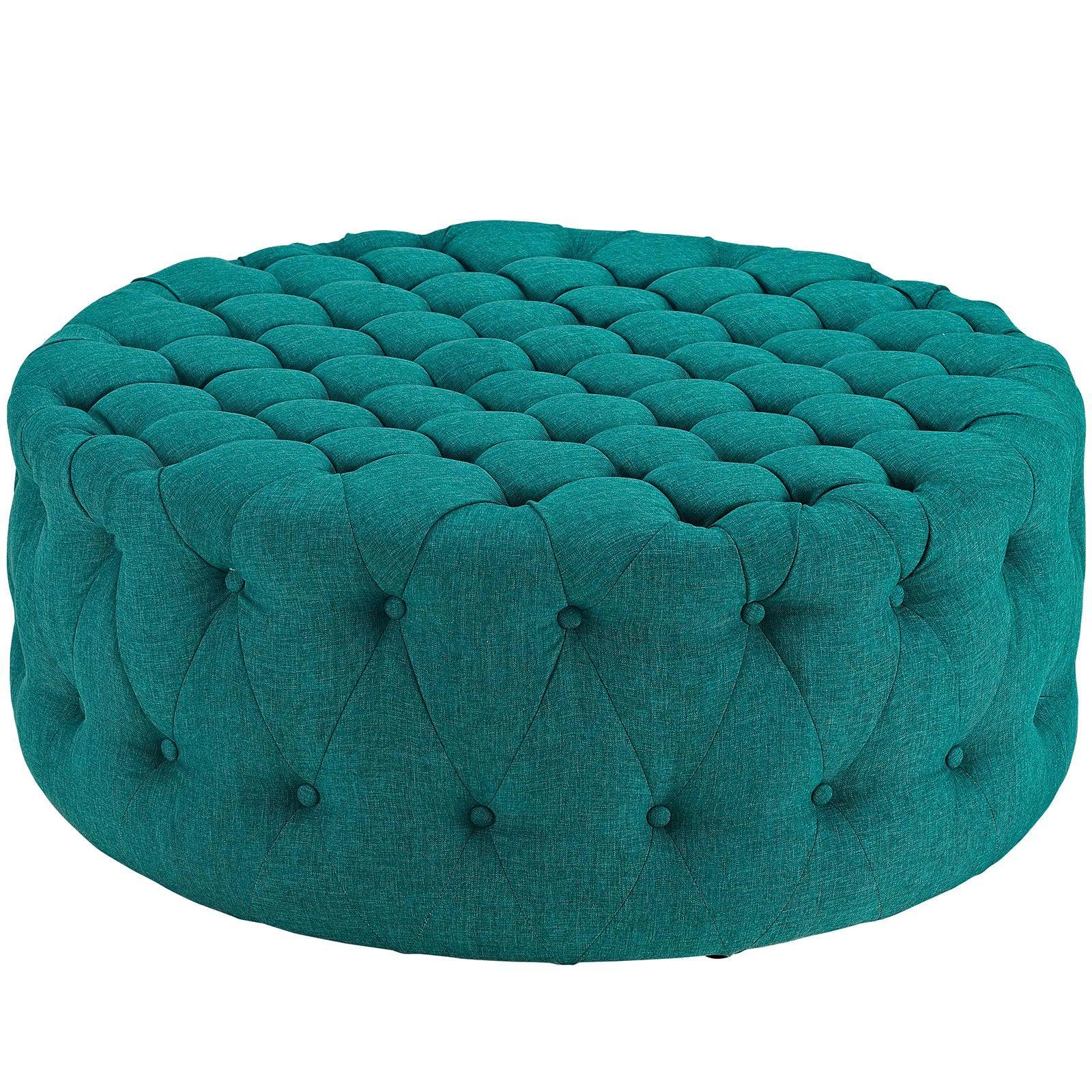 Modway Amour Upholstered Fabric Ottoman FredCo