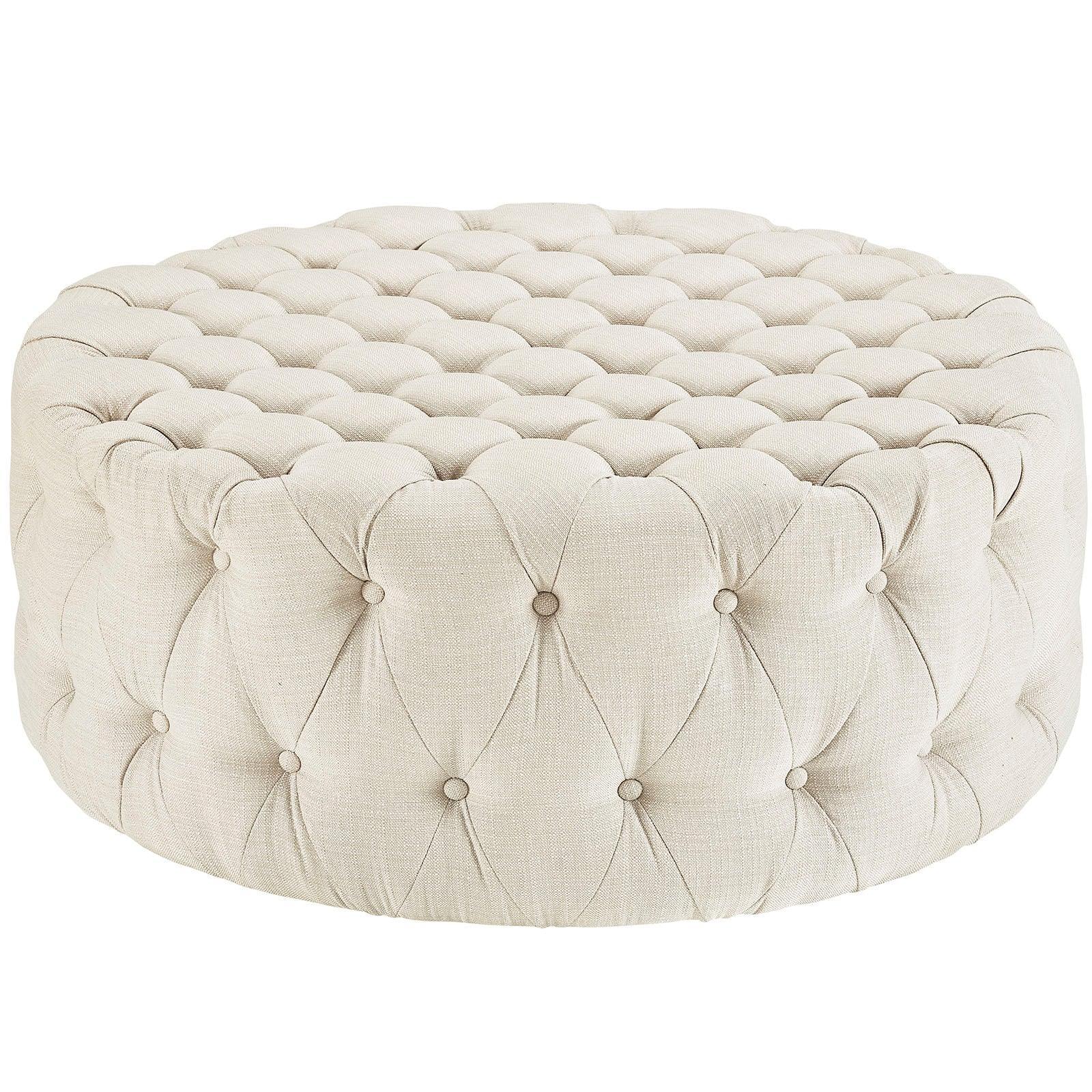 Modway Amour Upholstered Fabric Ottoman FredCo