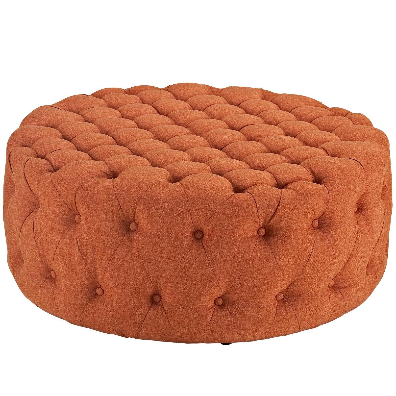 Modway Amour Upholstered Fabric Ottoman FredCo