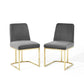 Modway Amplify Sled Base Performance Velvet Dining Chairs - Set of 2 FredCo