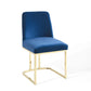 Modway Amplify Sled Base Performance Velvet Dining Side Chair FredCo