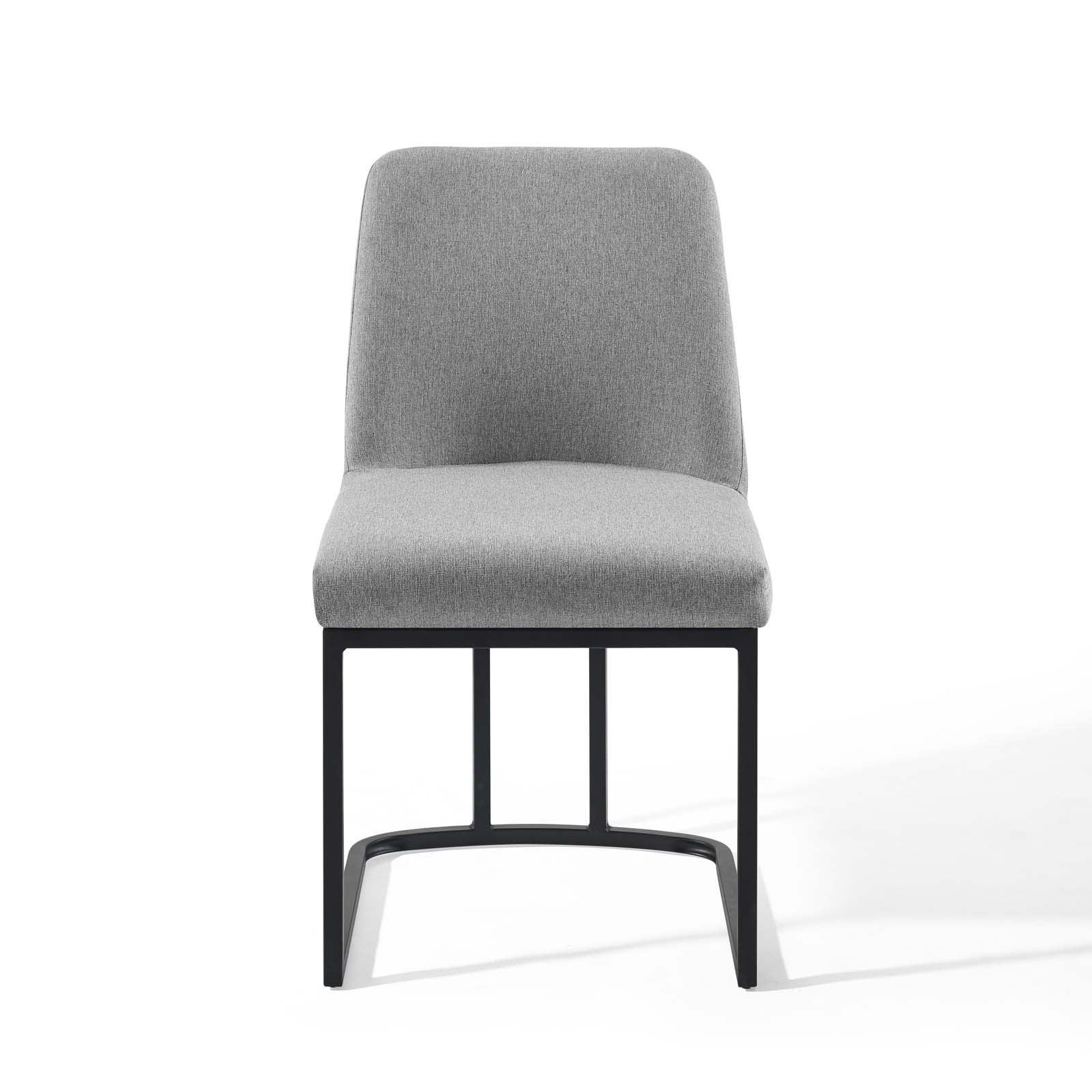 Modway Amplify Sled Base Upholstered Fabric Dining Chairs - Set of 2 FredCo