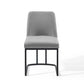 Modway Amplify Sled Base Upholstered Fabric Dining Chairs - Set of 2 FredCo