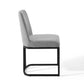 Modway Amplify Sled Base Upholstered Fabric Dining Chairs - Set of 2 FredCo