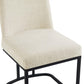 Modway Amplify Sled Base Upholstered Fabric Dining Side Chair FredCo