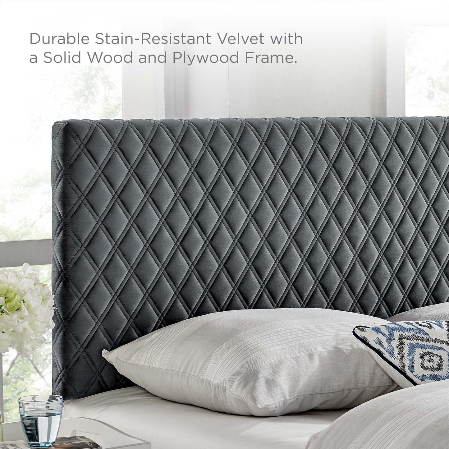Modway Angela Full/Queen Performance Velvet Headboard FredCo