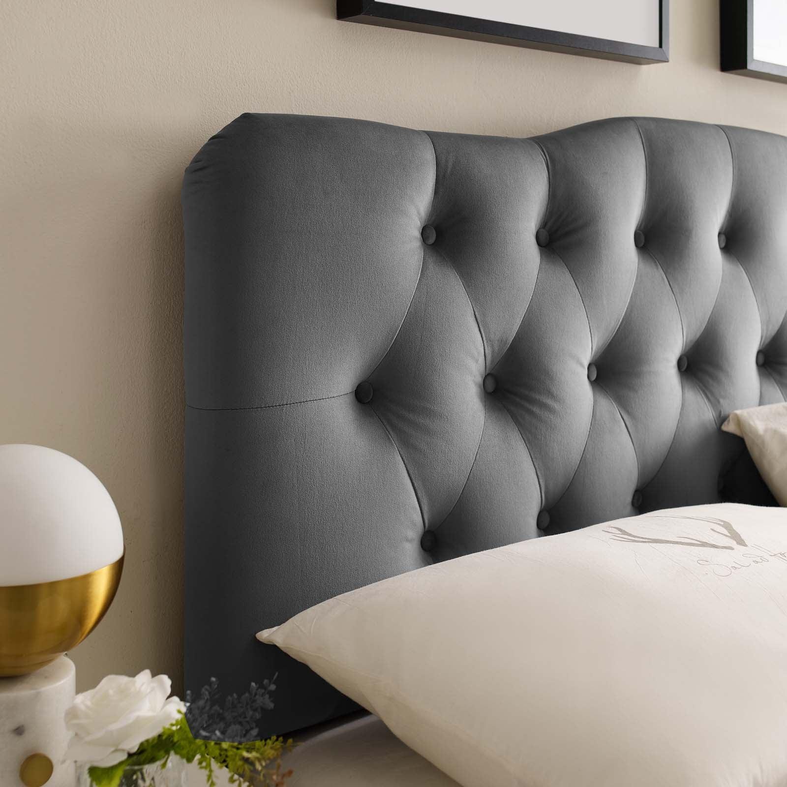 Modway Annabel Full Diamond Tufted Performance Velvet Headboard FredCo
