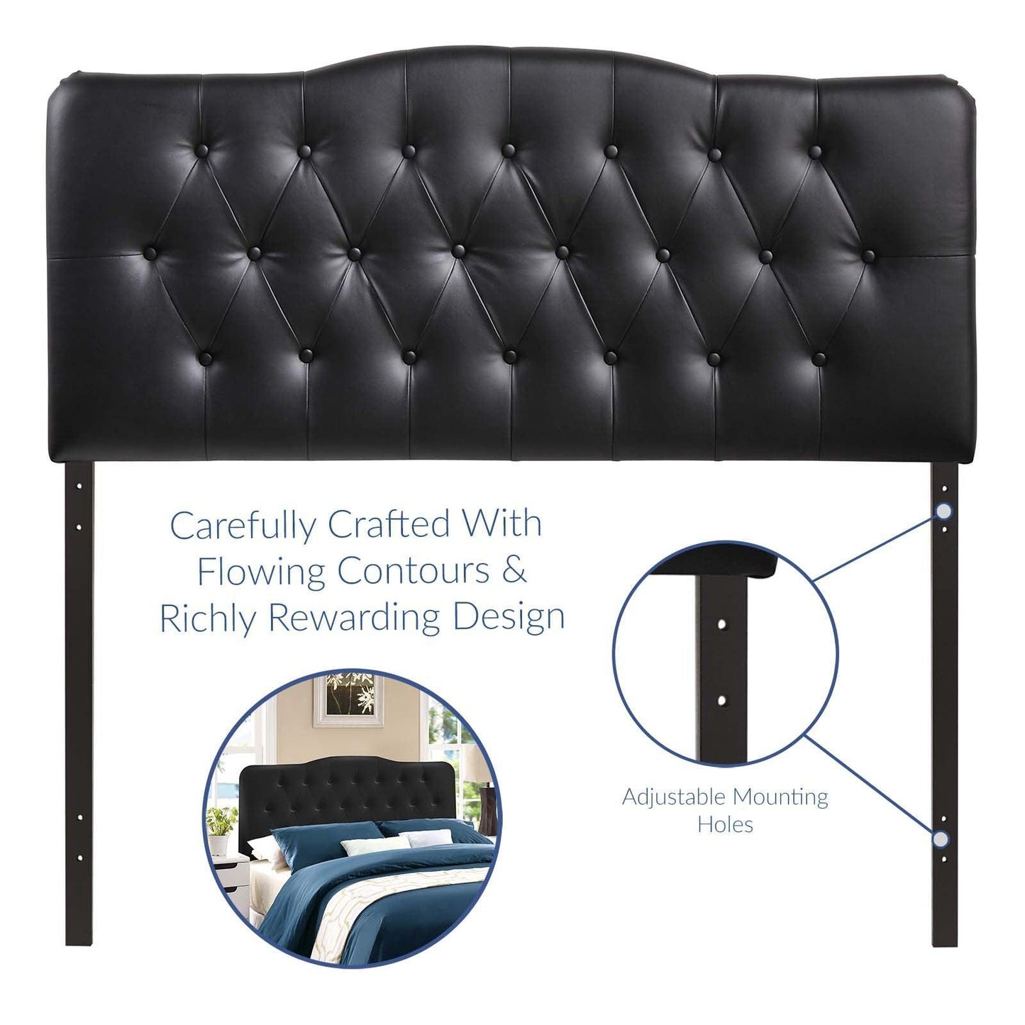 Modway Annabel Full Upholstered Vinyl Headboard FredCo