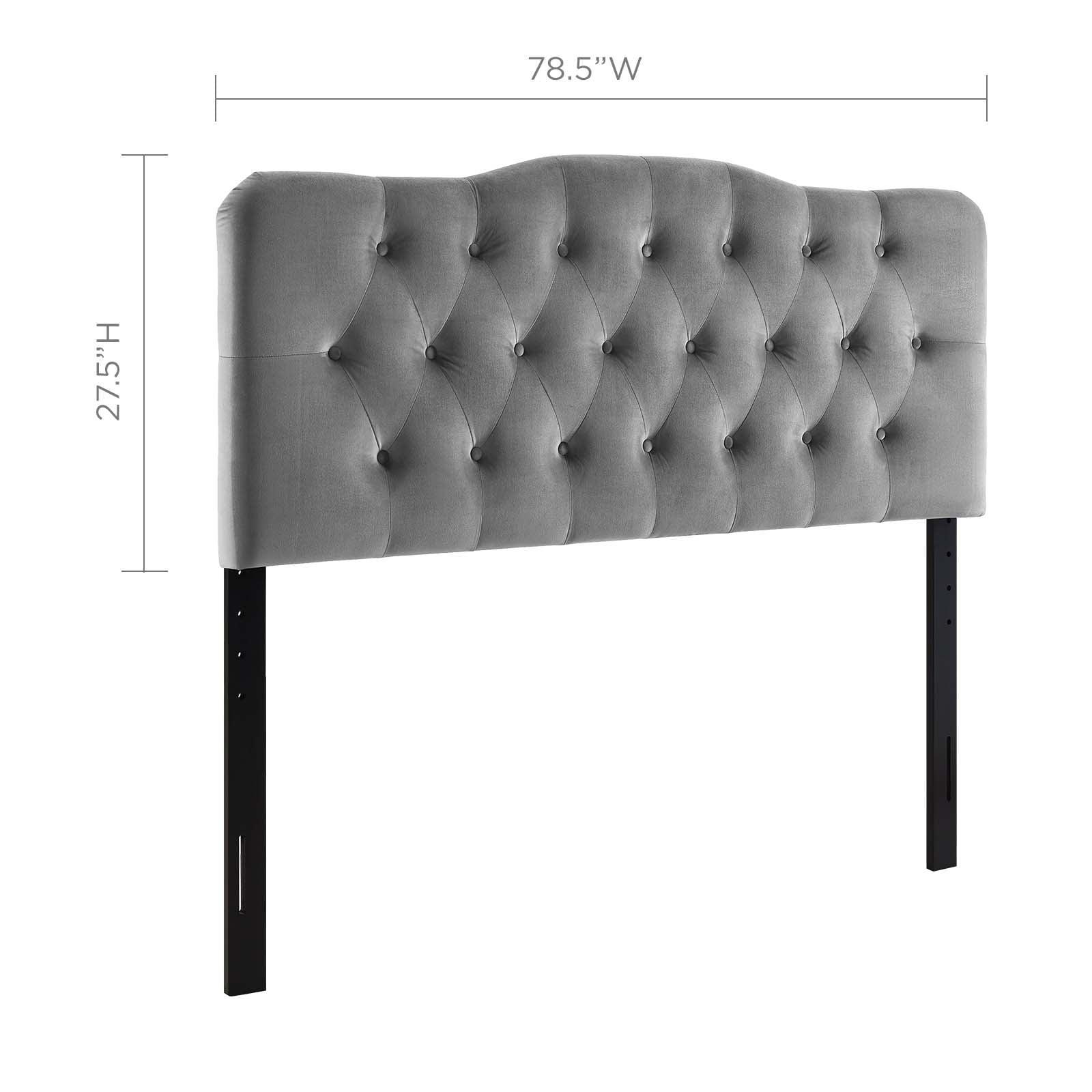 Modway Annabel King Diamond Tufted Performance Velvet Headboard FredCo