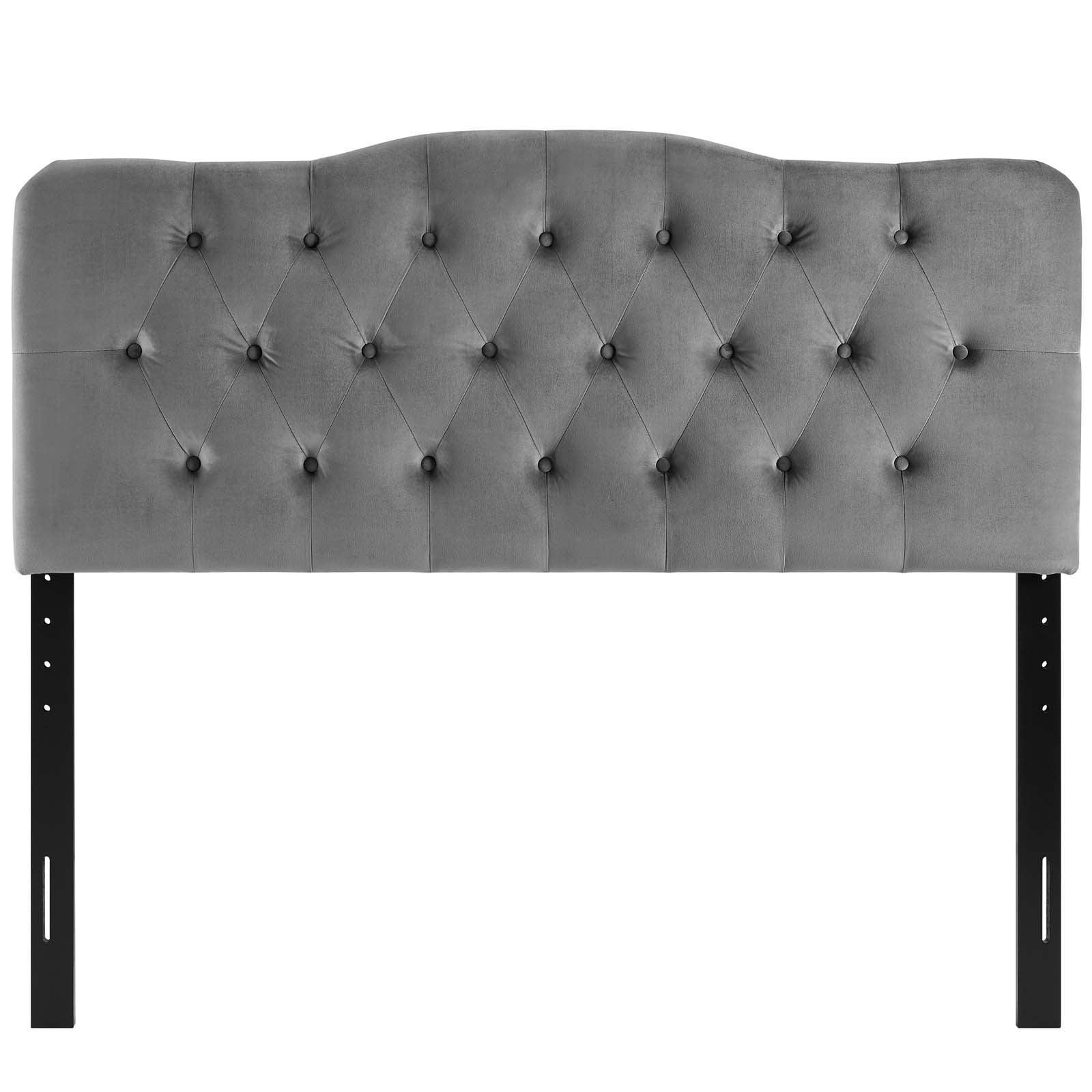Modway Annabel King Diamond Tufted Performance Velvet Headboard FredCo