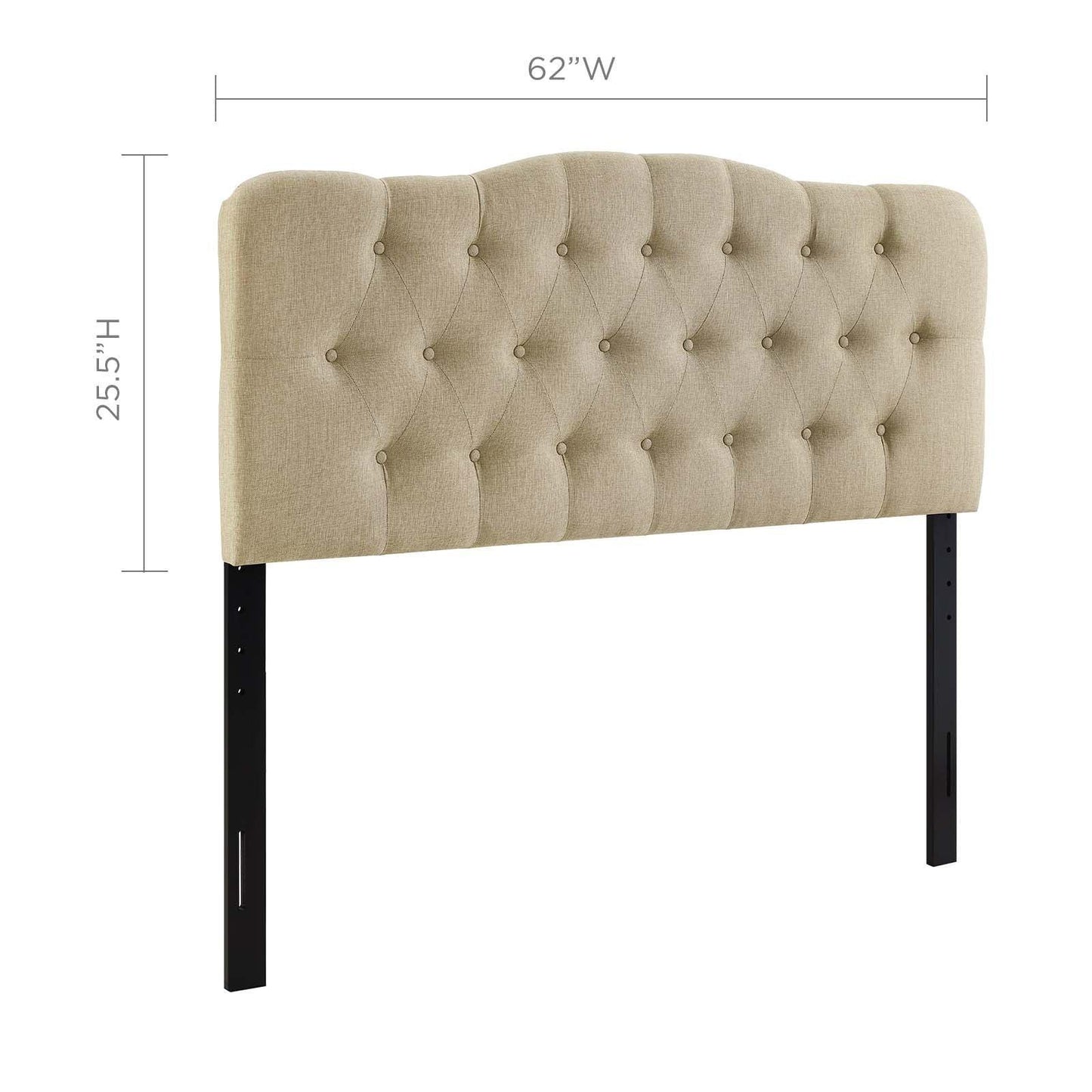Modway Annabel Queen Upholstered Fabric Headboard FredCo