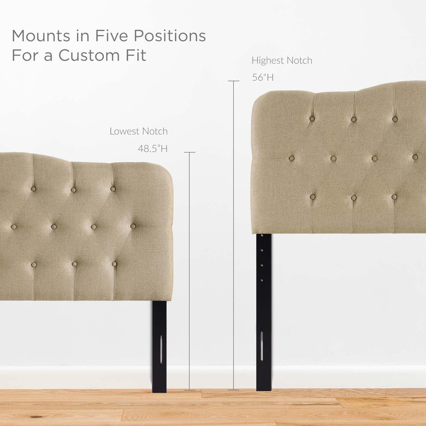 Modway Annabel Queen Upholstered Fabric Headboard FredCo