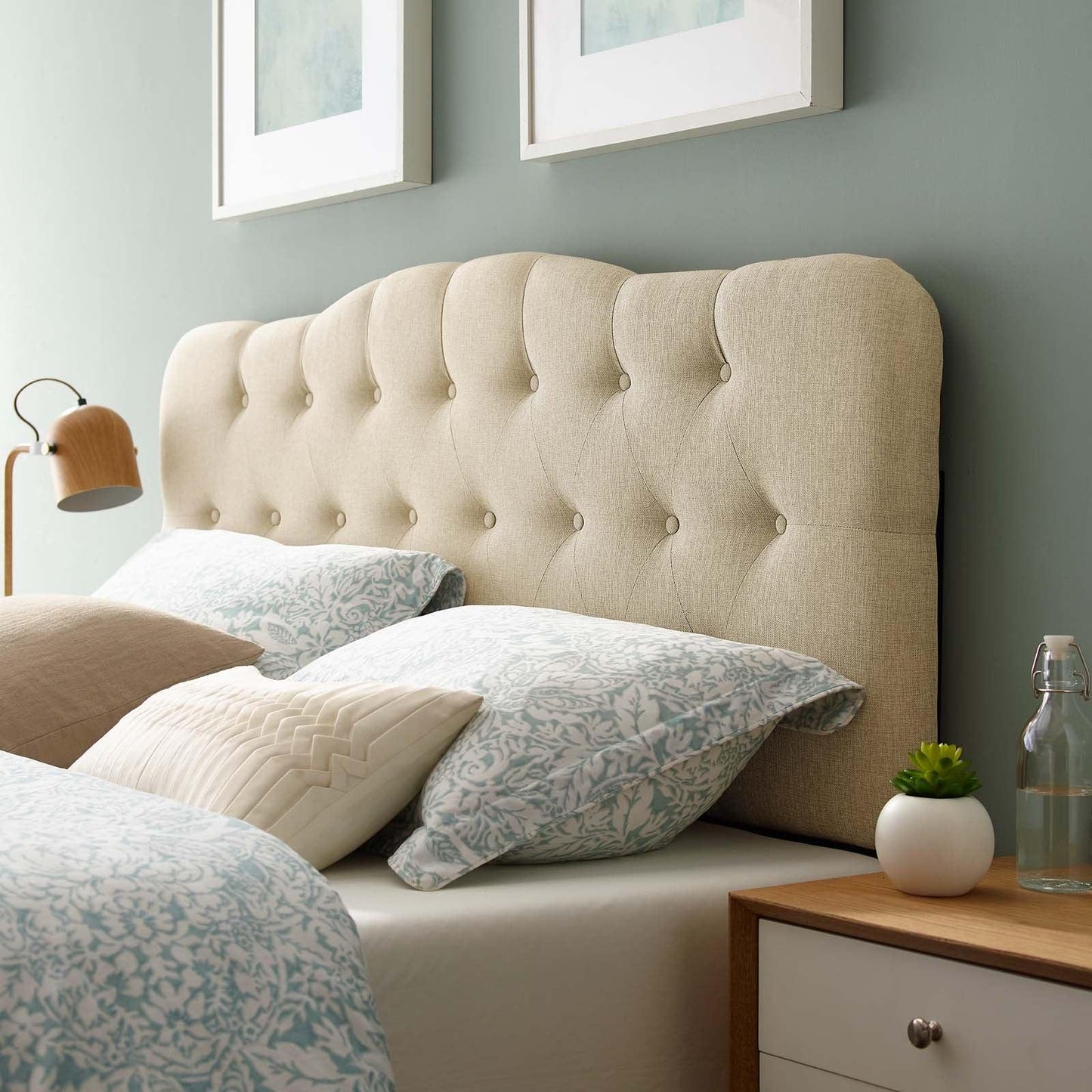 Modway Annabel Queen Upholstered Fabric Headboard FredCo