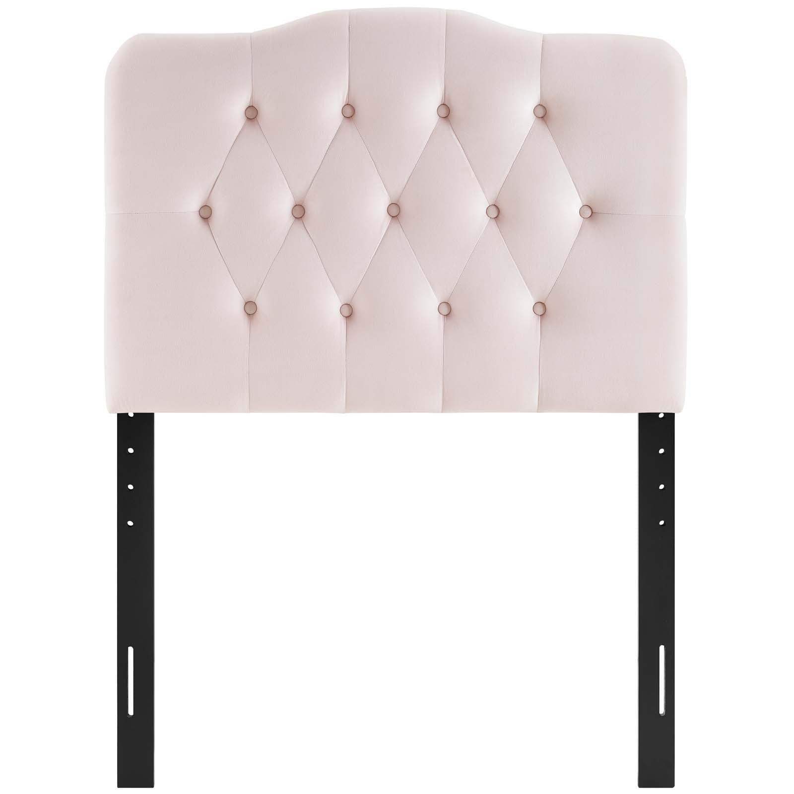 Modway Annabel Twin Diamond Tufted Performance Velvet Headboard FredCo