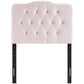 Modway Annabel Twin Diamond Tufted Performance Velvet Headboard FredCo