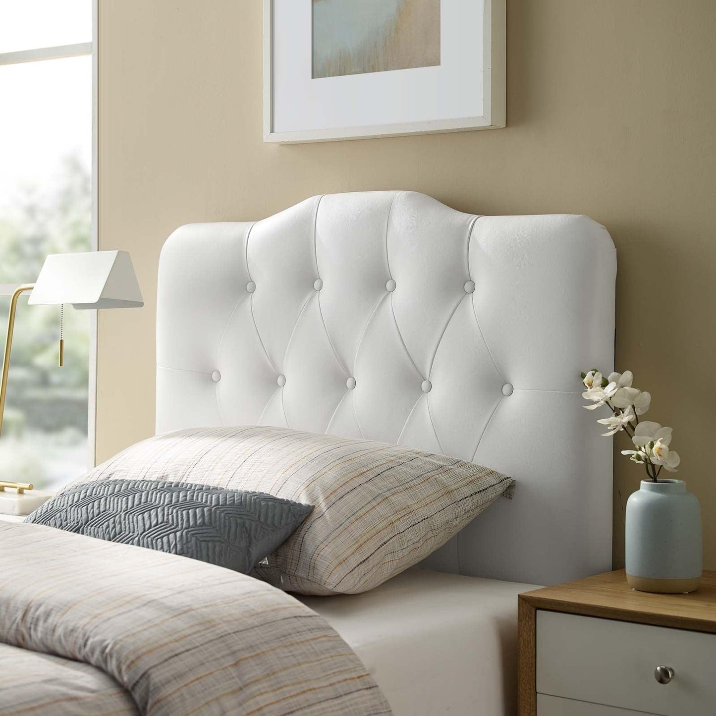 Modway Annabel Twin Upholstered Vinyl Headboard FredCo
