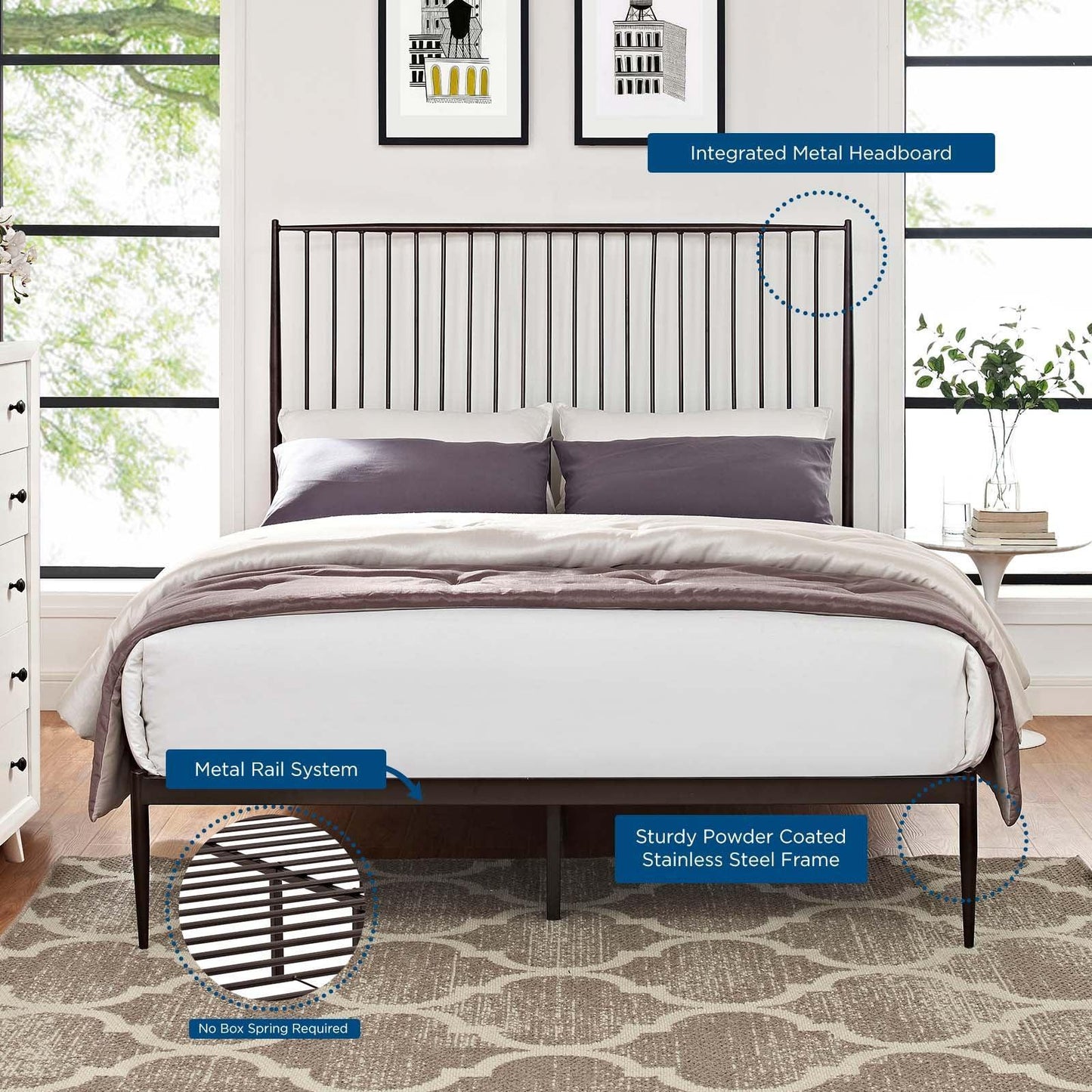 Modway Annika Queen Platform Bed FredCo