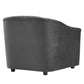Modway Announce Performance Velvet Channel Tufted Armchair FredCo