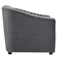 Modway Announce Performance Velvet Channel Tufted Armchair FredCo
