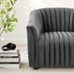 Modway Announce Performance Velvet Channel Tufted Armchair FredCo