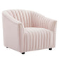 Modway Announce Performance Velvet Channel Tufted Armchair FredCo